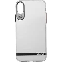 Чохол-накладка Usams Q-plating Series Apple iPhone X Silver