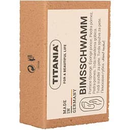 Пемза педикюрная маленькая Titania 6х3.5х2.5 см абрикосовая (3000/1 оранж)