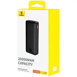 Батарея універсальна Baseus Airpow 20000mAh 20W PD/3.0 QC/3.0 black (P10022804113-00) - мініатюра 6