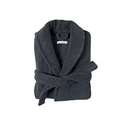 Халат unisex Lotus Home - Bold New Microcotton antrasit махровый M
