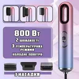 Фен стайлер XPRO Hair Dryer 521-2341 компактний чорний (43636-_217) - мініатюра 3