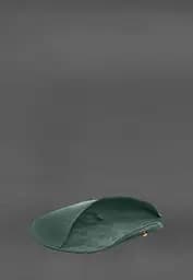 Шкіряний чохол для окулярів із клапаном на гумці Зелений Crazy Horse - мініатюра 8