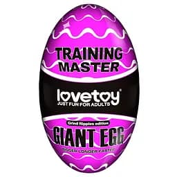 Мастурбатор яйце Lovetoy Giant Egg Grind Ripples Edition прозорий