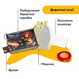 Пазл деревяний Аніме Вогняний Кулак, А5, Картонна коробка 35 елементів - мініатюра 5