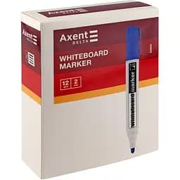 Набір маркерів Axent Whiteboard D2800 круглий 2 мм 12 шт. червоний (D2800-06) - мініатюра 2