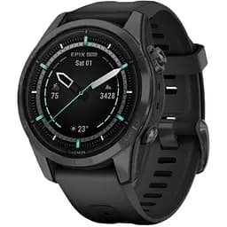 Смарт-годинник Garmin Epix Pro Gen 2 Sapphire 42 mm Carbon G. with Black Band (010-02802-14/15)