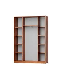 Шафа-купе дводверна MebelStar Комбо AL 2 Дзеркала 160x45x210 см Аляска сірий (MBS-2791) - мініатюра 2