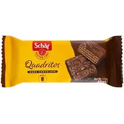 Вафлі Schar Quadritos з какао в темному шоколаді 25 г