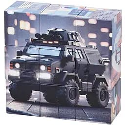 Детский магнитный кубик-пазл Bambi Строительные машины CL325-3 3 х 3