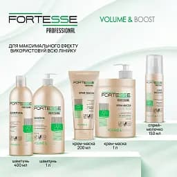 Шампунь Fortesse Professional Volume & Boost Об'єм для тонкого волосся 400 мл - мініатюра 4