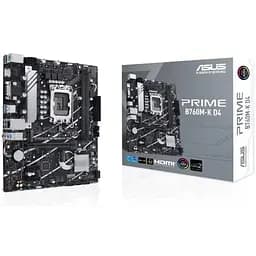 Материнська плата Asus Prime LGA1700, B760M-K D4, B760, 2xDDR4, Int.Video(CPU), 4xSATA3, 2xM.2, 1xPCI-E 16x 4.0, 2xPCI-E 1x 4.0, Realtek 7.1, Realtek 2.5Gb, 5xUSB3.2/4xUSB2.0, VGA/HDMI, MicroATX - мініатюра 2