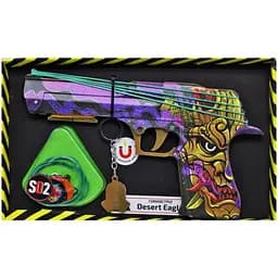 Дерев'яний пістолет "Гумостріл: DESERT EAGLE OROCHI" DE-O Сувенір-декор (4820242990725)