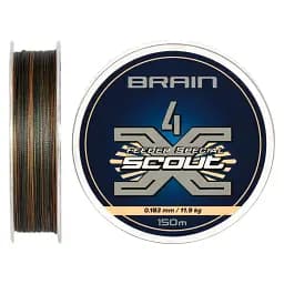 Шнур Brain Scout 4X 150 м (ca мo) 0.183 мм 11.9 кг