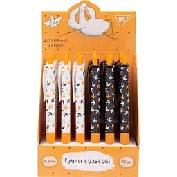 Ручка кулько-масляна Yes Гусь автоматична сині чорнила упаковка 36 шт.  (412055)