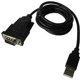 Адаптер Usb Dynamode, черный, Usb 2.0 - RS-232 (COM) , 1.5 м, чипсет FT232RL (FTDI-DB9M-02)