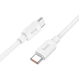Кабель Hoco X96 Hyper 100W fast charging data cable Type-C to Type-C Білий