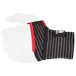 Кистьові бинти Power System PS-6000 Elastic Wrist Support Black/Red (пара) (PS-6000_Black)