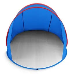 Намет пляжний 4FIZJO Pop-Up 195 x 120 см саморозкладний Blue/Red (P-5905973405164)