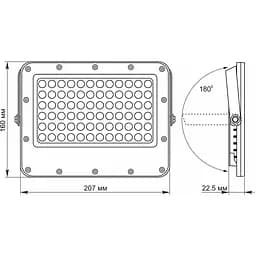 Прожектор Videx LED 1000LM 5000K 3.2V автономний (VL-FSO2-505) - мініатюра 10