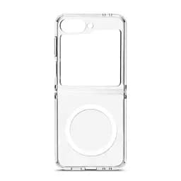 Чехол для Samsung Galaxy Flip6 5G/Flip7 FE 5G, Clear MagCase, прозрачный, противоударный, магнитный, панель-накладка с поддержкой MagSafe, поддержка беспроводной зарядки магсейф, защита всего корпуса, TPU+PC, ArmorStandart (ARM88136)