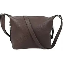 Женская кожаная сумка Borsacomoda темно-коричневая sum0028713