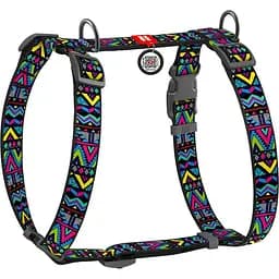 Шлея для собак анатомічна Waudog Nylon Інді, S, синій (5595)