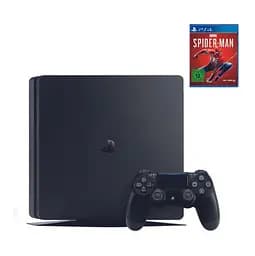 Консоль Sony PlayStation 4 SLIM 500GB Black обслугована + Геймпад бездротовий DualShock 4 + Marvel's Spider-Man + гарантія б/в