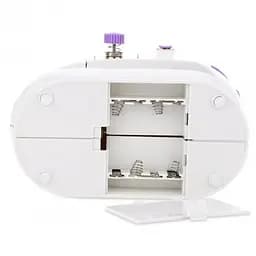 Міні швейна машинка електрична з педаллю та підсвічуванням біла FHSM 202A - мініатюра 5
