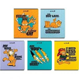 Набор тетрадей Kite Garfield 24 листа в клетку 20 шт. (GF25-238)