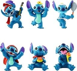 Іграшки фігурки Ліло та Стіч Lilo and Stitch набір 6 шт