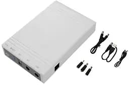 Джерело безперебійного живлення TOTO Mini DC UPS WGP103 5V-12V-12V 32.56 Wh/8800mAh White - мініатюра 3