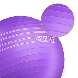 М'яч для фітнесу (фітбол) 4FIZJO 75 см Anti-Burst Violet (P-5905973404815) - мініатюра 3
