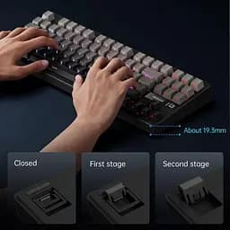 Клавіатура MCHOSE G87 RGB Mechanical Matcha Latte Switch V2 Wireless (MC-G87-17) Black/Pink (G-000003611) - мініатюра 9