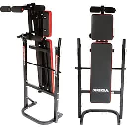 Лавка тренувальна York Fitness ASPIRE 120 складана зі стійкою під штангу - мініатюра 6