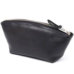 Жіноча косметичка зі шкіри Amelin Grande Pelle 11302 чорна - мініатюра 2