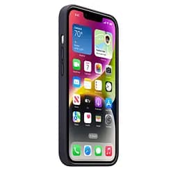 Чохол Apple Leather Case with MagSafe для Apple iPhone 14 Ink (MPP63) [77036] - мініатюра 3