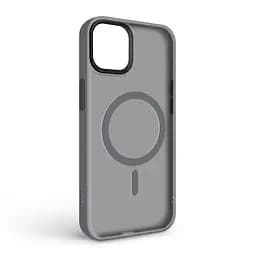 Чехол для Apple iPhone 15 Plus, Uniq MagCase, серый, противоударный, панель-накладка с MagSafe, ударопрочный TPU+PC, с магнитом MagSafe, поддержка полноценной беспроводной зарядки, ArmorStandart (ARM75279) - мініатюра 2