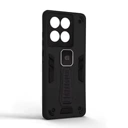 Чехол для Motorola Edge 60 Fusion 5G/60 5G, Proover, черный, с подставкой и магнитом, противоударный, ударопрочный, бронированный, панель-накладка, защита всего корпуса, термополиуретан (TPU) + поликарбонат (PC), ArmorStandart (ARM85743) - мініатюра 2