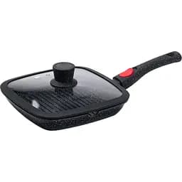 Сковорода-гриль Haus Roland алюмінієва 1,8 л з кришкою Yiwu HP33546