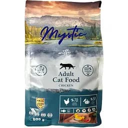 Сухой корм для взрослых кошек Mystic беззерновой с курицей 500 г