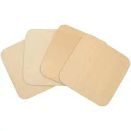 Набор подставок под чашки Rosa Talent фанера 17х17 см 4 шт