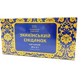 Чай чорний Teahouse Ukraine Український сніданок, 25 пакетиків (924098) - мініатюра 2
