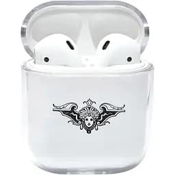 Прозорий силіконовий чохол Apple AirPods із малюнком - Pattern (KAP1192)