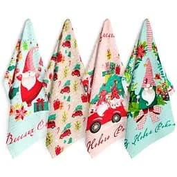 Набір кухонних рушників LeLit Christmas gnomes 60х34 см 4 шт. (le2000000297569)