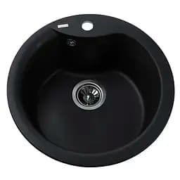 Кухонная мойка гранитная Globus Lux Orta черный 485мм-А0002, Черный