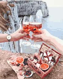 Картина за номерами на підрамнику Brushme Сніданок на скелях