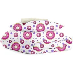 Детский комплект постельного белья Cosas Sweet Donut Beige розовый (SweetDonut_Beige_140)