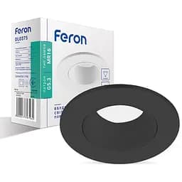 Светильник точечный Feron DL0375 MR16 G5.3 пластик черный поворотный круг (1779)