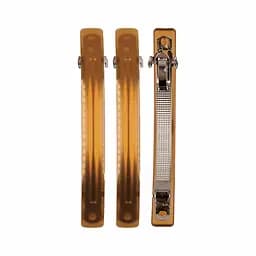 Набор зажимов для волос Titania, 3 шт., молочно-коричневый (7855 B)