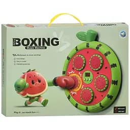 Боксерский набор MS 4644 с электронным табло, 3 режимами и перчатками, в форме арбуза, разноцветный